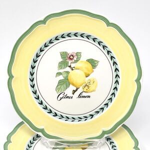 Villeroy & Boch French Garden Valence Salad Side Plate 8" Lemons Citrus Yellow